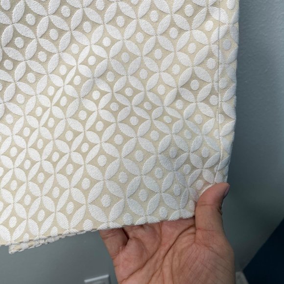 J. Crew Factory Cream Beige The Pencil Skirt Size 6 Cotton Blend Straight Womens - Picture 3 of 8